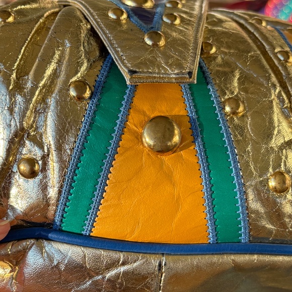 Vintage Samir Gold and Multicolor Bag - Picture 15 of 15